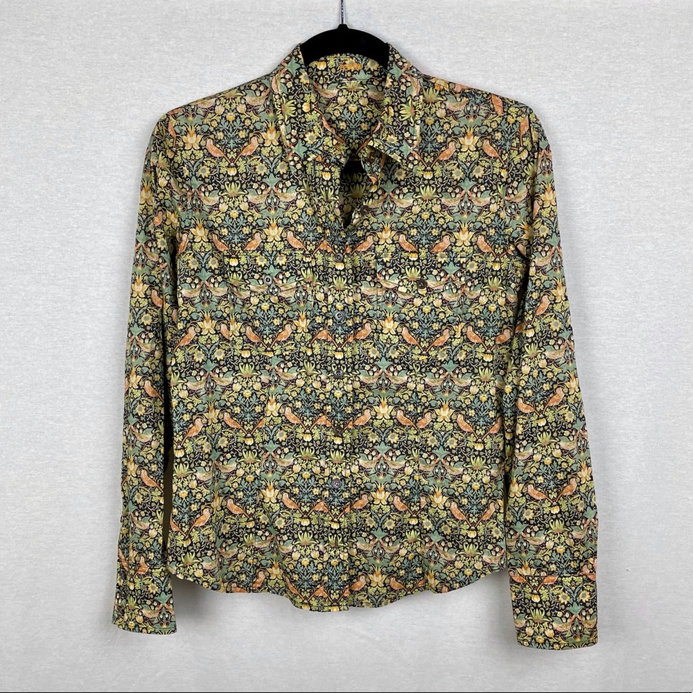 J CREW RARE PERFECT SHIRT LIBERTY PRINT Sz 6